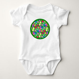 Geranium Blume Baby Bodysuit Strampler