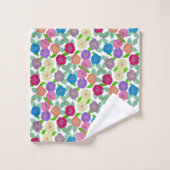Geranium Blume Badehandtuch Set (Waschlappen)
