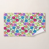 Geranium Blume Badehandtuch Set (Handtuch)
