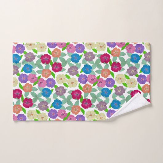 Geranium Blume Badehandtuch Set (Handtuch)