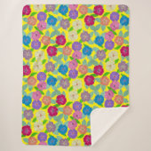 Geranium Blume Blanket Sherpadecke (Vorderseite)