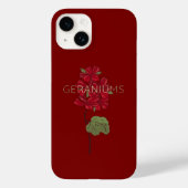 Geranium-Blume Case-Mate iPhone Hülle (Rückseite)