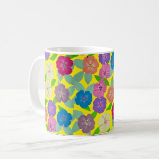 Geranium Blume Kaffee Tasse (Vorderseite Links)