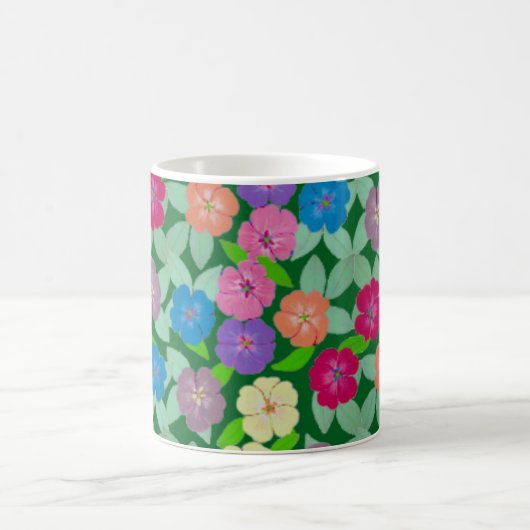 Geranium Blume Kaffee Tasse (Mittel)
