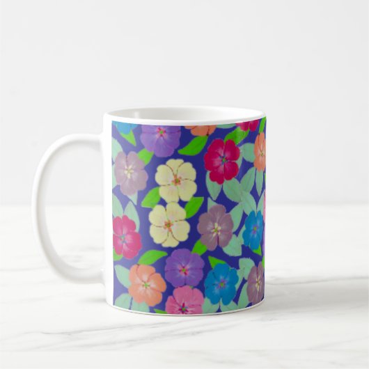 Geranium Blume Kaffee Tasse (Links)