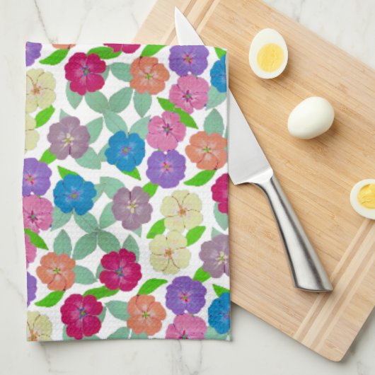 Geranium Blume Küchentücher (Viertel Falte)