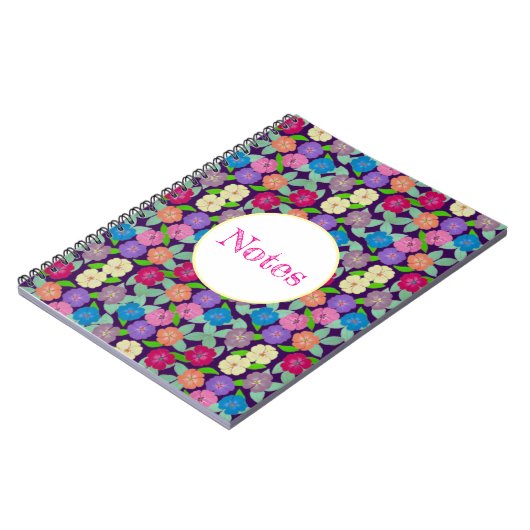 Geranium-Blume Notizblock (Linke Seite)