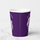 Geranium Blume Personalisiert Wedding Bridal Pappbecher (Rechts)