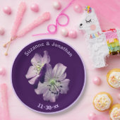 Geranium Blume Personalisiert Wedding Bridal Pappteller (Party)