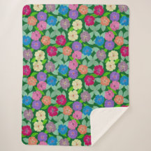 Geranium Blume Sherpa Blanket
