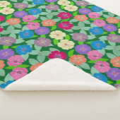 Geranium Blume Sherpa Blanket Sherpadecke (3/4)