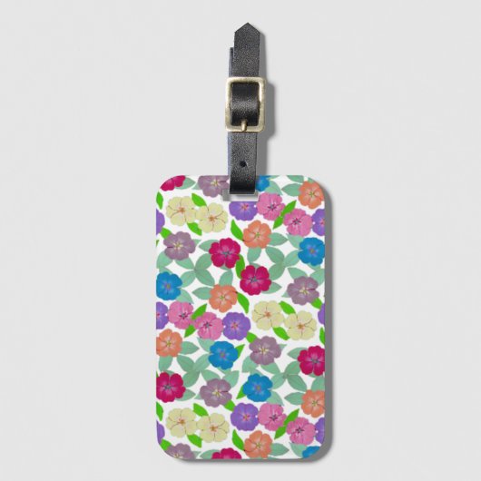 Geranium Blume Totbeutel Gepäckanhänger (Vorderseite Vertikal)