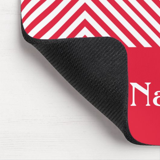 Geranium Diamond Zickzack mit individuelle Name Mousepad (Ecke)