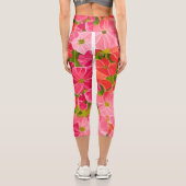 Geranium - die Blume heilt das aurische Feld Capri Leggings (Rückseite)