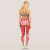 Geranium - die Blume heilt das aurische Feld Capri Leggings (Rückseite)
