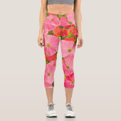 Geranium - die Blume heilt das aurische Feld Capri Leggings (Vorderseite)