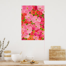 Geranium - die Blume heilt das aurische Feld Poster