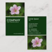Geranium - Dunkelgrün Visitenkarte (Vorne/Hinten)