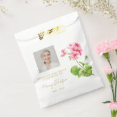 Geranium | Einfaches Foto-Trauer-Samenbild Geschenktütchen (Versiegelt)