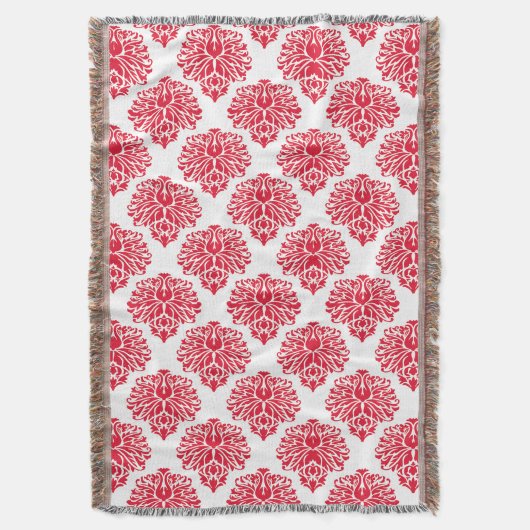 Geranium Elegant Damask Decke (Vorderseite Vertikal)