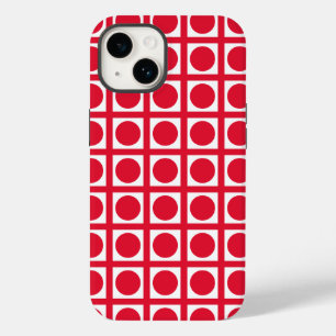 Geranium Elegant Grid Dots Case-Mate iPhone Hülle