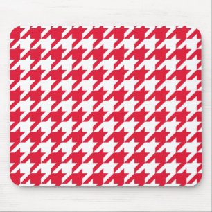 Geranium Elegant Hahnentrittmuster Mousepad