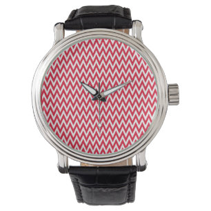 Geranium Elegant Zickzack Design Armbanduhr