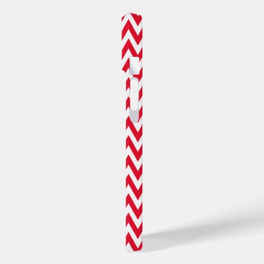 Geranium Elegantes Zickzack Design mit Monogramm Case-Mate iPhone Hülle (Rückseite / Links)