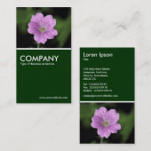 Geranium Endressii - Dunkelgrün Visitenkarte (Vorne/Hinten)