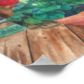 Geranium Fine Art Print Poster (Ecke)