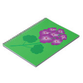 Geranium Flowers Notizblock (Linke Seite)