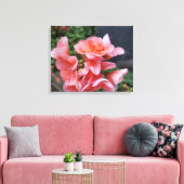Geranium Garden Blume Canvas Print Leinwanddruck (Insitu (Wohnzimmer))