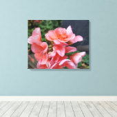 Geranium Garden Blume Canvas Print Leinwanddruck (Insitu (Holzboden))