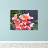 Geranium Garden Blume Canvas Print Leinwanddruck (Insitu (Holzboden))