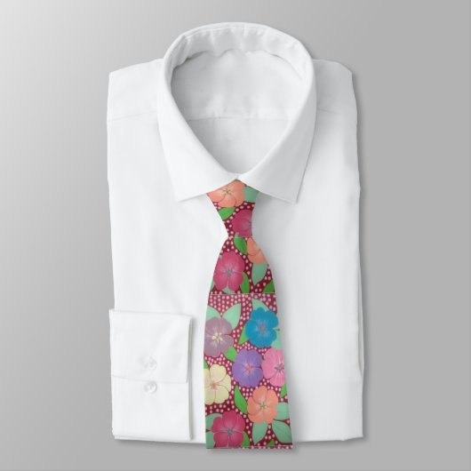 Geranium Garden Neck Tie Krawatte (Gebunden)