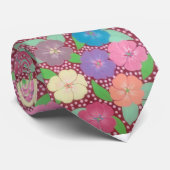 Geranium Garden Neck Tie Krawatte (Gerollt)