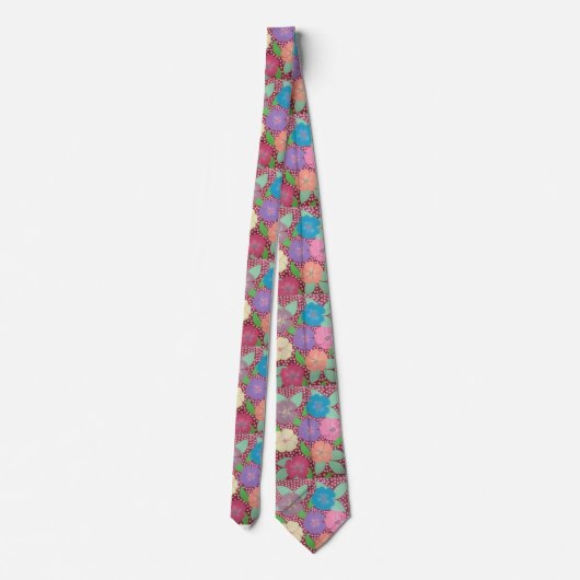 Geranium Garden Neck Tie Krawatte (Rückseite)