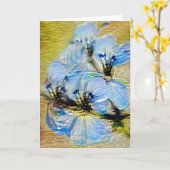 Geranium gestrichen Art 1 Note Card Karte (Gelbe Blume)