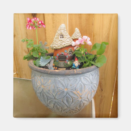 Geranium Gnome 03 Magnet (Vorne)