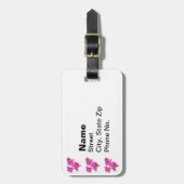 Geranium Heart Gepäckanhänger (Vorderseite vertikal)