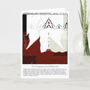 Geranium Lake Properties Feiertagskarte