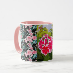 Geranium Pelargonium Blume Foto Tasse