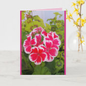 Geranium Pelargonium Blumengarten Karte (Gelbe Blume)