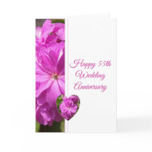 Geranium Personalisiert 55 Jahre Hochzeit