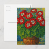 Geranium Postcard Postkarte (Vorne/Hinten)