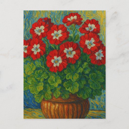 Geranium Postcard Postkarte (Vorderseite)
