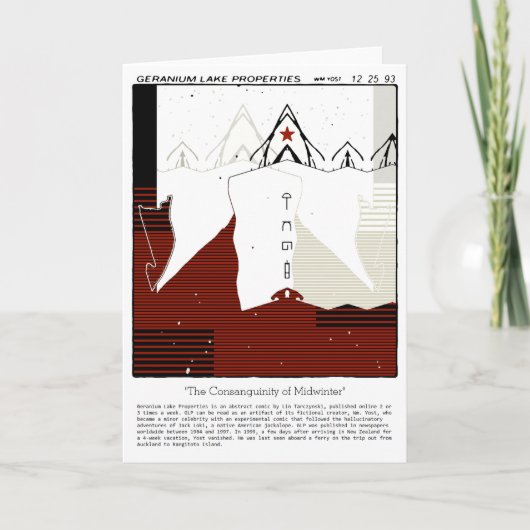 Geranium Sees Feiertagskarte (Vorderseite)