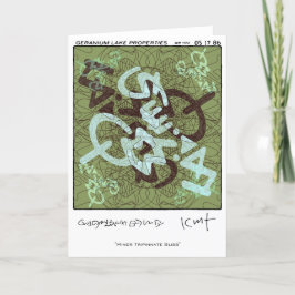 Geranium Sees Feiertagskarte