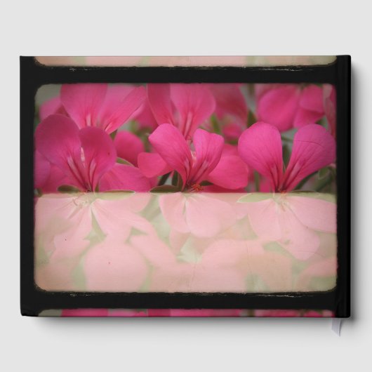 Geranium Vintag Memorial Gästebuch (Rückseite)