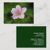 Geranium Visitenkarte (Vorne/Hinten)